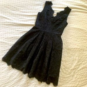 H&M Little Black Dress - A-line with Eyelash Lace